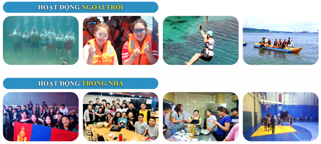 các hoạt động ngoài trời tại trại hè ielts 2023