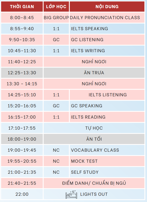 beci lịch trình hàng ngày 01