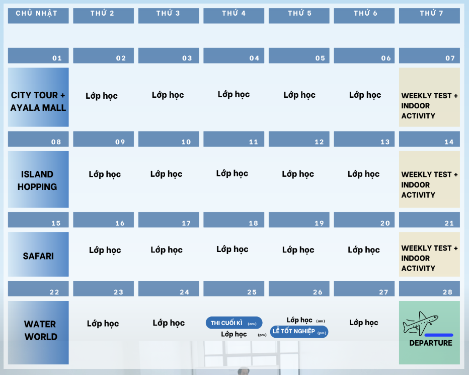 beci thời khóa biểu 2