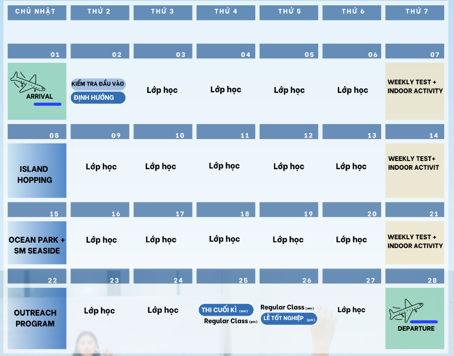 beci thời khóa biểu