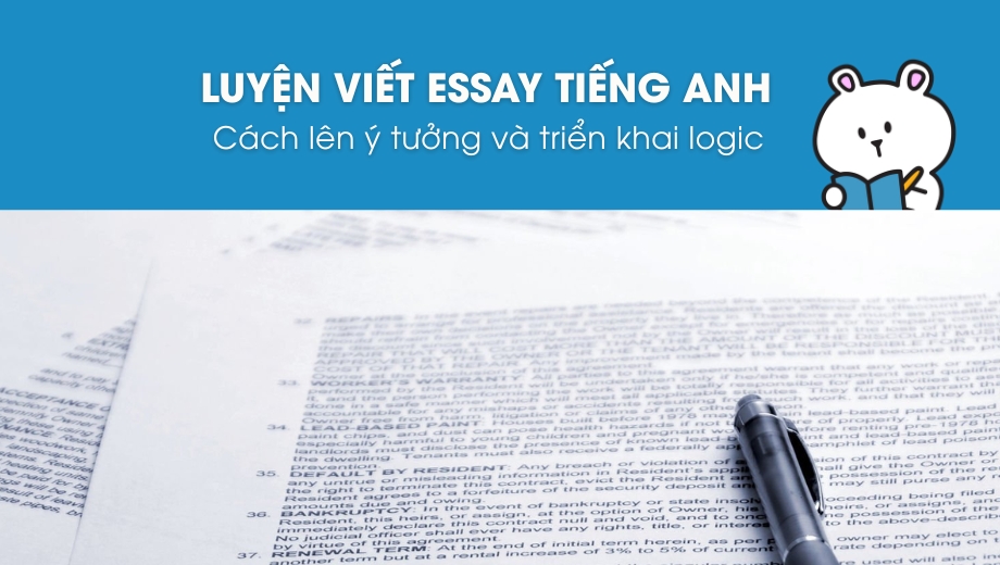 Luyện viết Essay tiếng Anh: Cách lên ý tưởng và triển khai logic