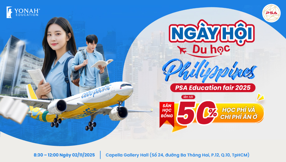 Hội thảo du học Philippines 2025 – Cơ hội săn học bổng tiếng Anh quốc tế tới 50%