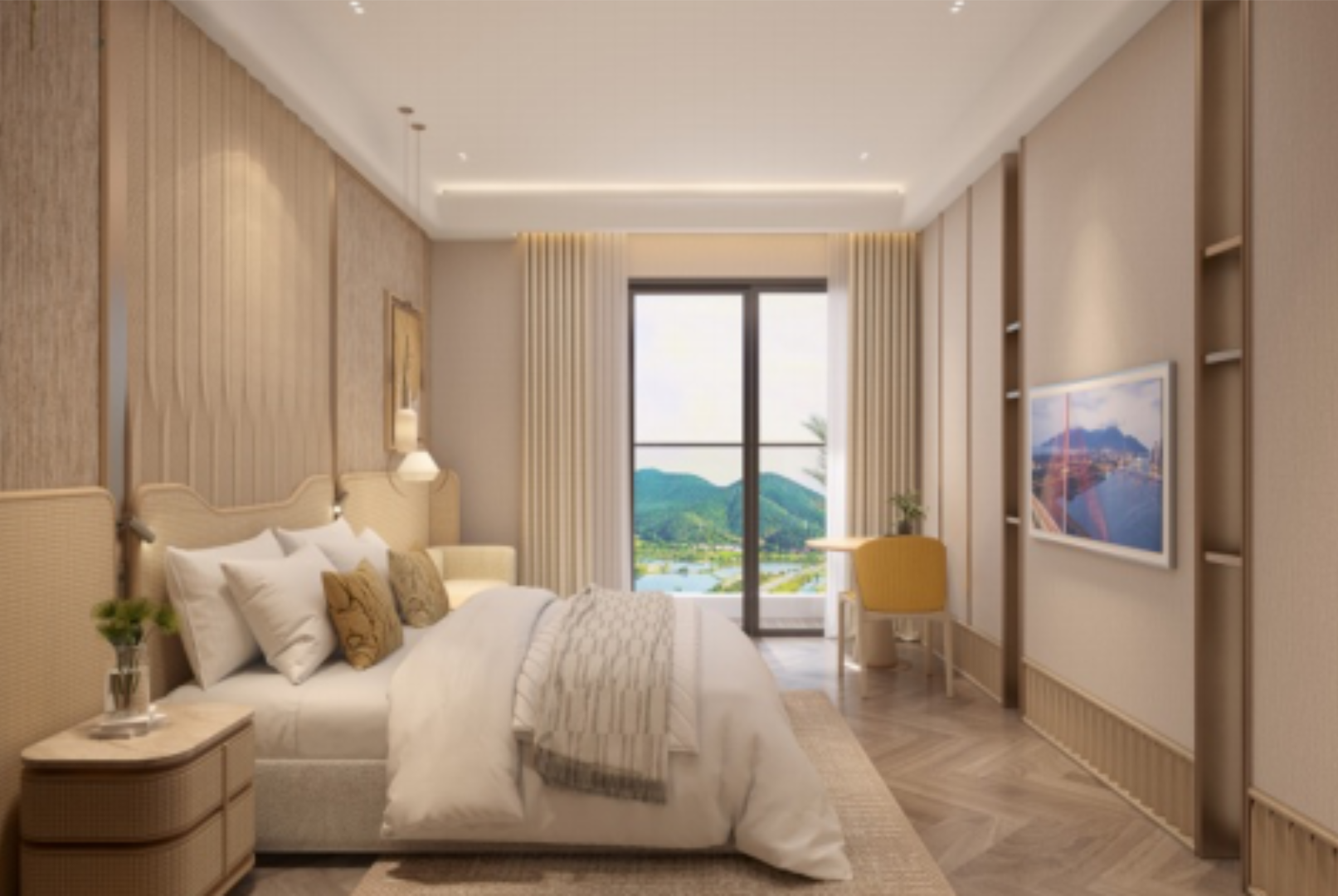 Định hướng nội thất căn hộ studio — góc nhìn 2