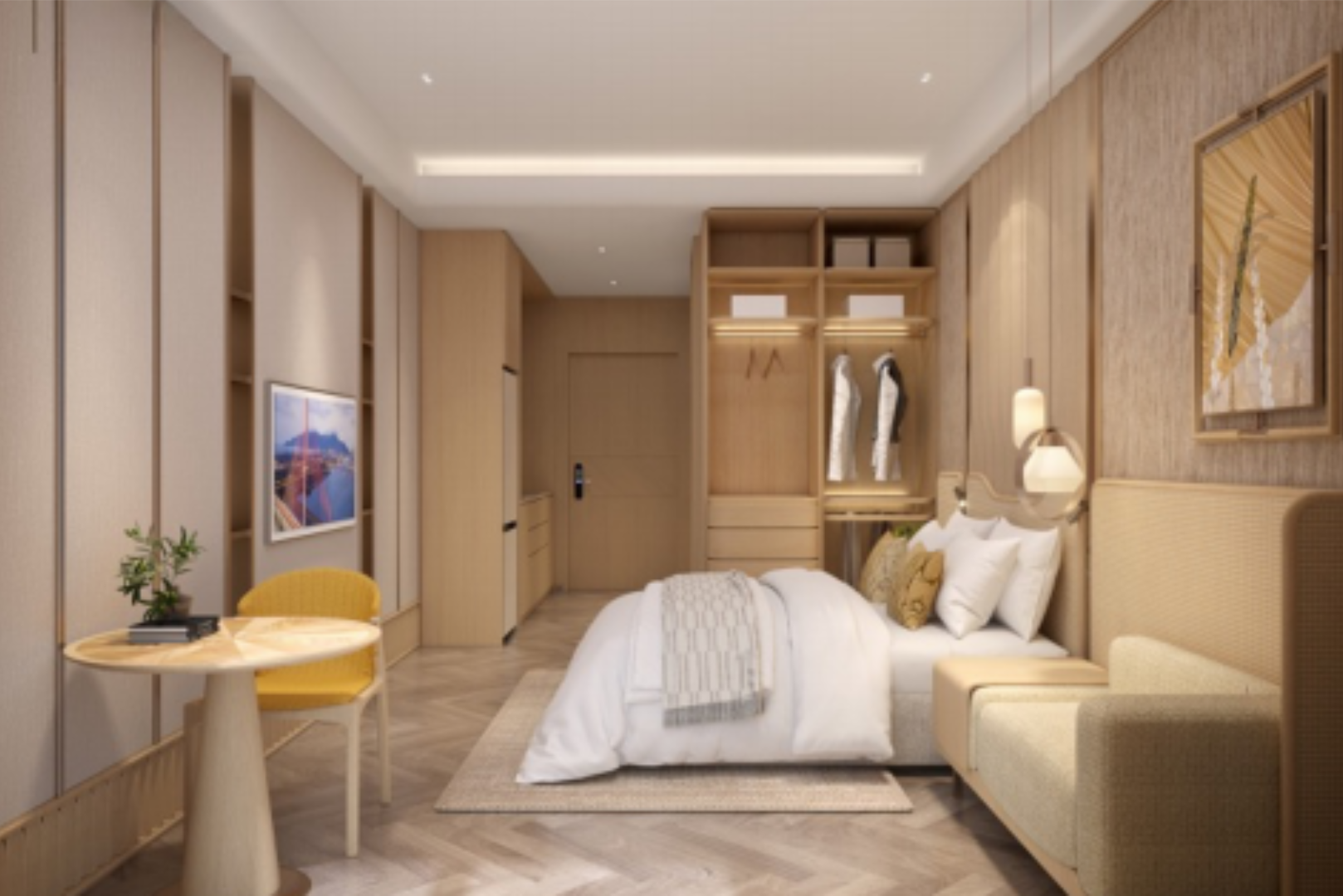 Định hướng nội thất căn hộ studio — góc nhìn 1